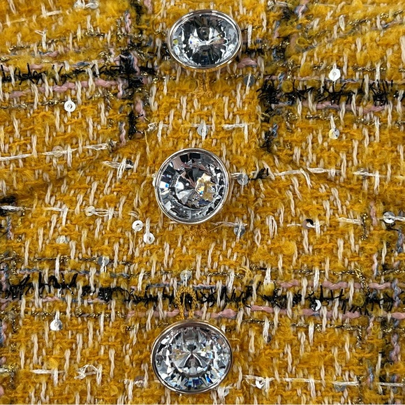 Assignment NWT Cady Yellow Plaid Crop Top size XXS Revolve - Picture 8 of 9